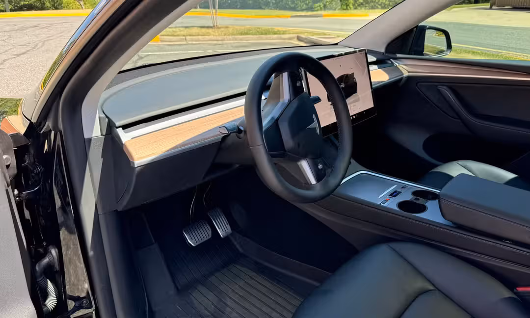 2023 Tesla Model Y Long Range AWD in Solid Black — Dashboard