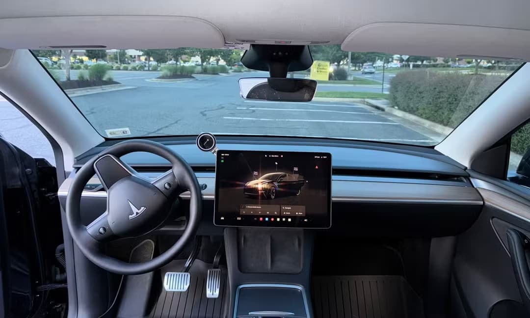 2023 Tesla Model Y Long Range AWD in Solid Black — Dashboard