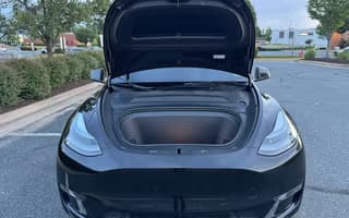 2023 Tesla Model Y Long Range AWD in Solid Black — Front Trunk