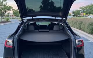 2023 Tesla Model Y Long Range AWD in Solid Black — Trunk